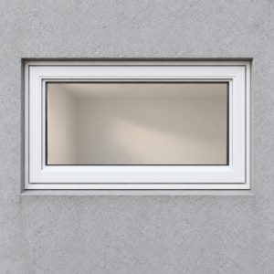 Topphengslet kjellervindu 2-lags glass