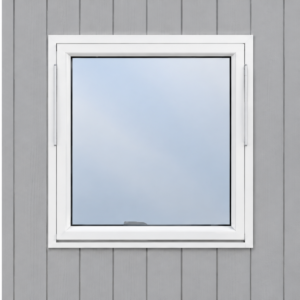 Toppsving vindu hvitmalt 2-lags glass
