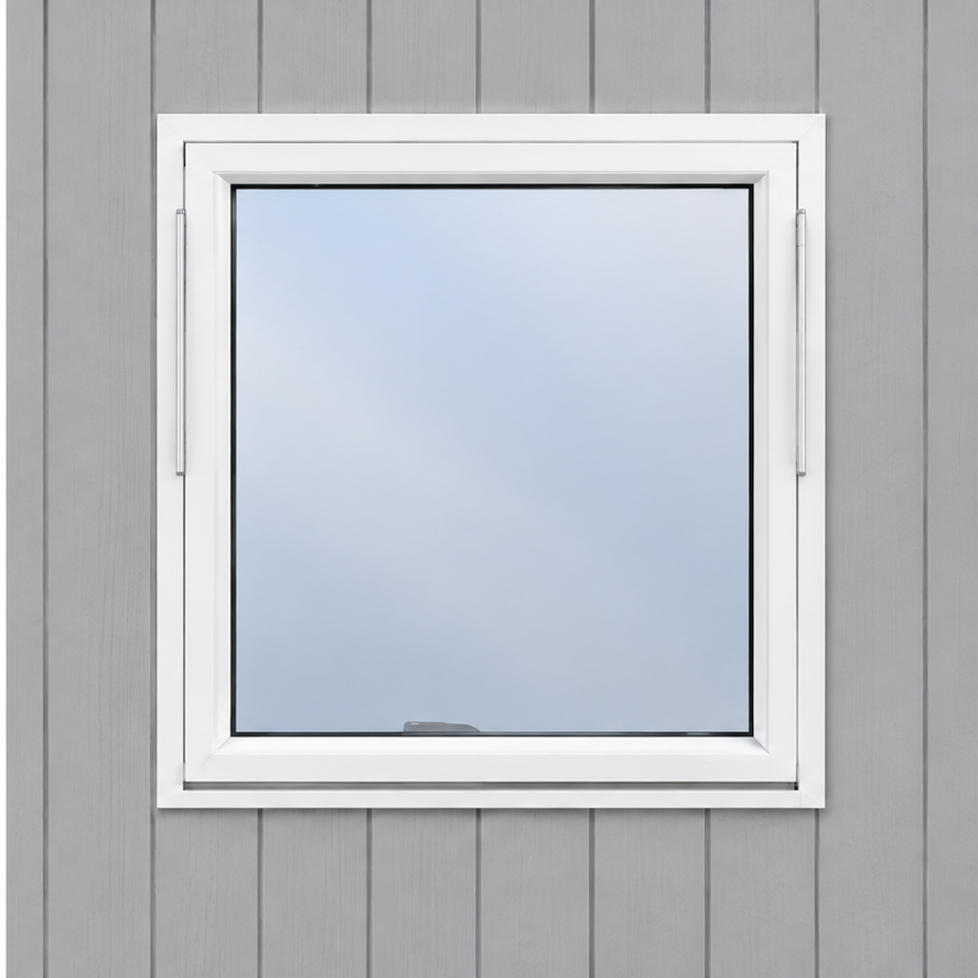 Toppsving vindu hvitmalt 2-lags glass