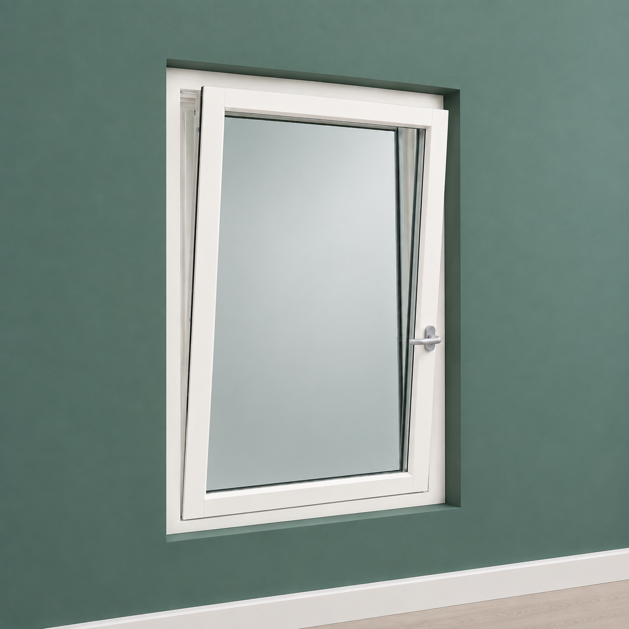 2-veis innadslående 3-lags glass venstre